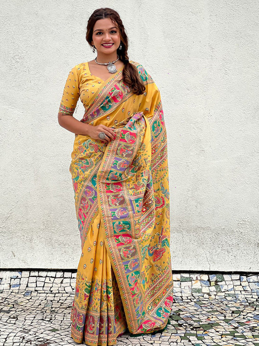 Pashmina Floral Printed Saree.