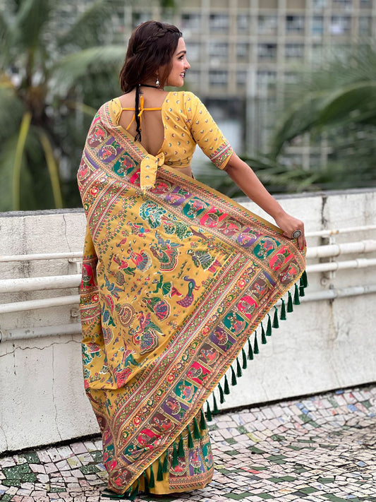 Pashmina Floral Printed Saree.