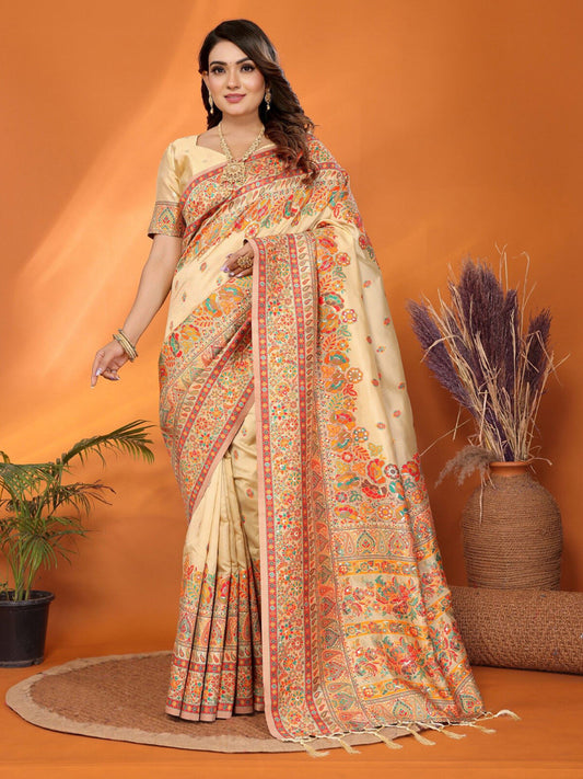 Woven Designer Silk Blend Saree.